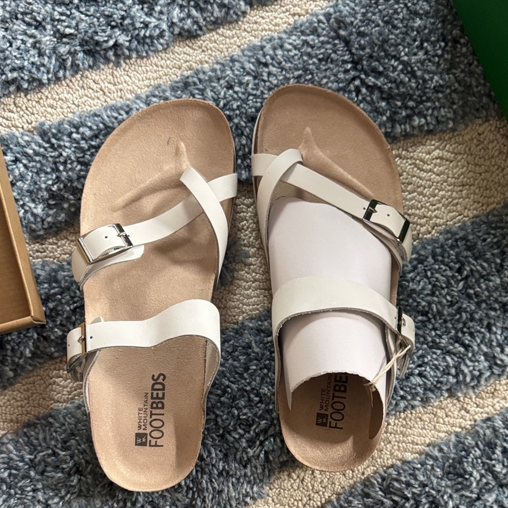 NIB.. Women’s White Mountain Footbeds in white - Picture 4 of 5